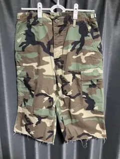 迷彩カーゴ ショーツ 古着