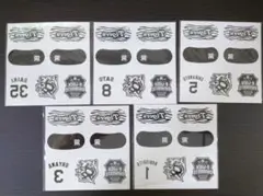 阪神タイガース　フェイスシール 5枚セット