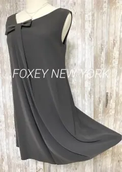 FOXEY NEW YORK リボンドレープ ワンピース