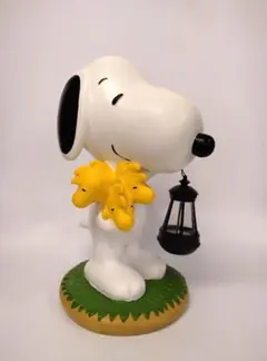 【新品未使用】ソーラーランタン　スヌーピー＆ウッドストック