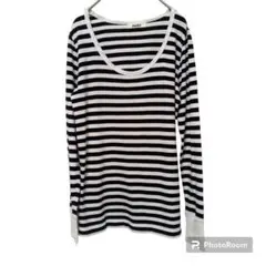 nusy ヌージー 【M】カットソー ボーダー 総柄 美品 レディース USED