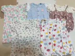 70cm ロンパース 5点セット 半袖 女の子