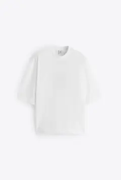 ZARA OVERSIZED T-SHIRT WHITE M
