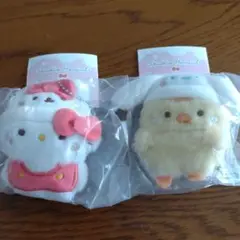 スタジオハヌル×サンリオキャラクターズ ふわふわぬいぐるみ ハローキティ&ポポ