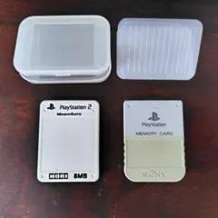 プレイステーションPS+PS2メモリーカード2個 プレイステーション2