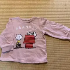 PEANUTS スヌーピー トレーナー 90cm ピンク