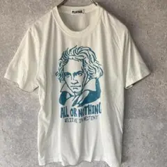 PLUVIOUS（M）ビッグプリントTシャツ＊ベートーヴェン＊ヴィンテージ