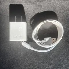 【動作品】アイコス純正USB-Cケーブル&電源アダプター セット　ホワイト