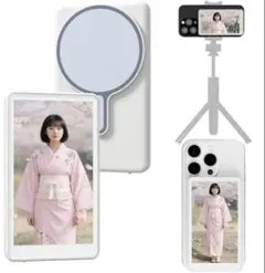 iphone モニター 4K/1080P 自撮りモニター 輝度調整可