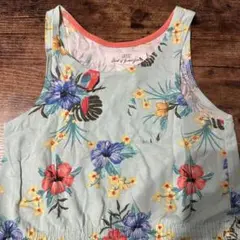 子供服 サイズ110 L.G.G.S. フラワープリント ノースリーブワンピース