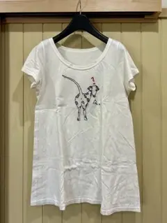 犬のロゴが可愛い☆ Lover's Birthday ホワイト Tシャツ 38
