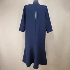 【新品タグ付き】アンコキーヌ Mサイズ フレア ロングワンピース 裏地付き