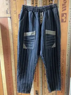 ☆used 個性派☆可愛い スミクロ デニムパンツ☆パンツ☆