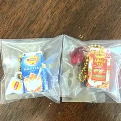 Liptonミニチュアチャーム　ミルクティー&アップルティー