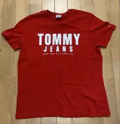 TOMMY JEANS レッド Tシャツ XL