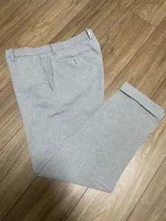 スーツカンパニー　グレー スラックス　ダブル仕立て