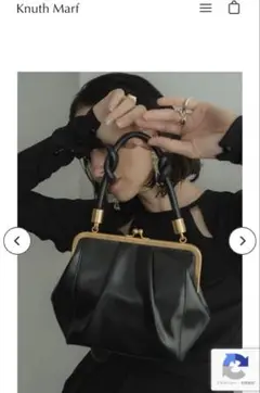 ［Knuth Marf］clasp accent bag/black