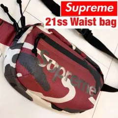 Supreme シュプリーム ボディバッグ 21SS ステッカー付き Supreme 新品 シュプリーム SUPREME Leather Waist Bag 牛革