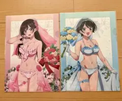 彼女、お借りします ウエディング水着 クリアファイル 水原千鶴 更科瑠夏 セット