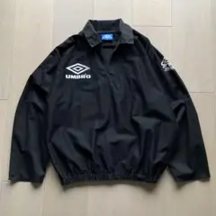 90s 青タグUmbro Vintage Drill Top ブラック