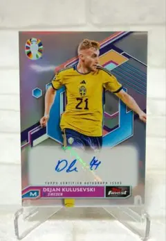 デヤン・クルゼフスキ サインカード スウェーデン topps soccer