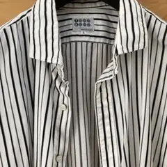 メンズ　シャツ　半袖　ストライプシャツ