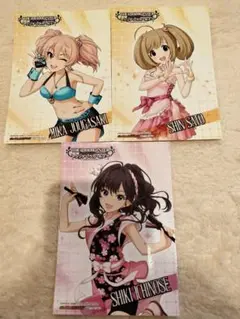 アイドルマスター　シンデレラガールズ　ブロマイド　城ヶ崎美嘉　佐藤心　一ノ瀬志希