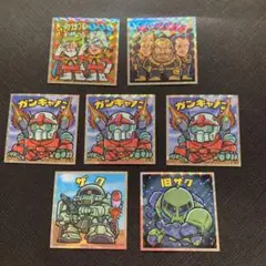 ビックリマンシールガンダムコラボ７枚セット