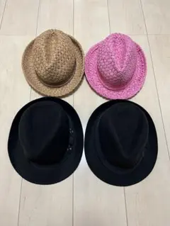 おまとめ☆ハット4点セット52.54cmused美品