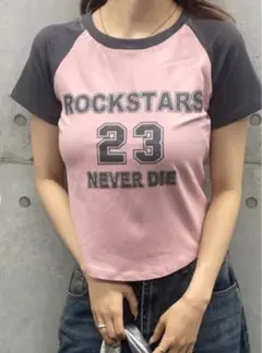 【新品・未使用】ROGER AND RAW ショート丈ラグランTシャツ　タグ付き