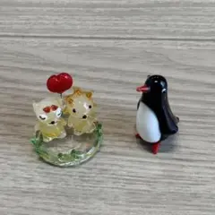 ガラス製動物フィギュアセット