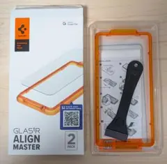 Spigen Google Pixel 8 Pro ガイド枠付き ガラスフィルム