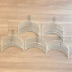 WAMAハンガー エコノミック40cm ホワイト 49本セット