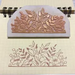 消しゴムはんこ　花