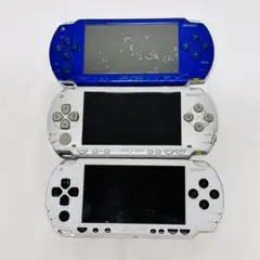 ジャンク PSP本体 3台 青 銀 黒 まとめ セット SONY ゲーム機