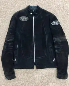 ブラックトップモーターサイクル×バンソンスエードrjpライダースサイズ36別注 ブラックトップモーターサイクル×バンソンスエードrjpライダース