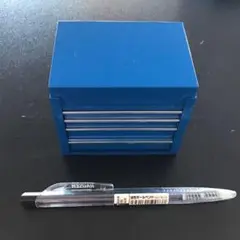 ミニチュア ツールボックス 青色 4引き出し
