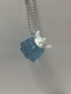 ハンドメイド ゼリー キーホルダー ブルー