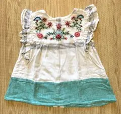 ZARA 刺繍 トップス Tシャツ サイズ100㎝ 3-4 y