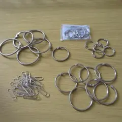金属製カードリングとクリップセット