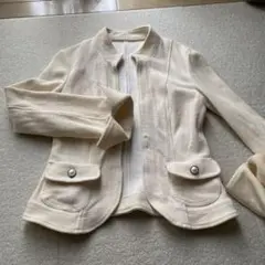 ELLE アウター　ノーカラージャケット