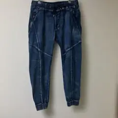 Dominate ストレッチ素材 ジョガーパンツ ダークブルー