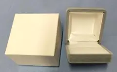 リングケース　グレー 　新品　指輪ケース　ギフトBOX　#GIFTBOX