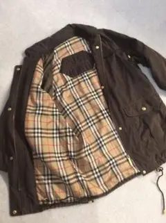 美品 BURBERRY バーバリー コート ノバチェック入り インナーロゴ入り