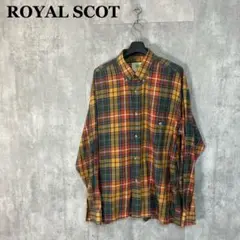 古着 ROYAL SCOT スコットランド製 チェックシャツ M