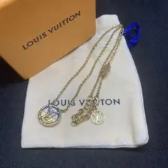 【極美品】ルイ ヴィトン ネックレス コリエ・L TO V ロゴ M69643
