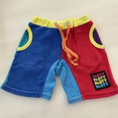 パーティパーティ　タオル地　ハーフパンツ　90 マルチカラー