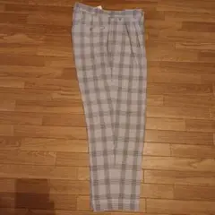 BERNARD ZINS チェック柄シアサッカースラックス size44
