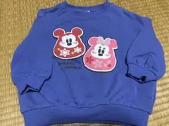 【新品タグ付】ディズニー ミッキー ミニー トレーナー 90cm バースデイ