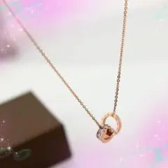 A57 ネックレス レディース ステンレス★クリスタル シンプル ペンダント